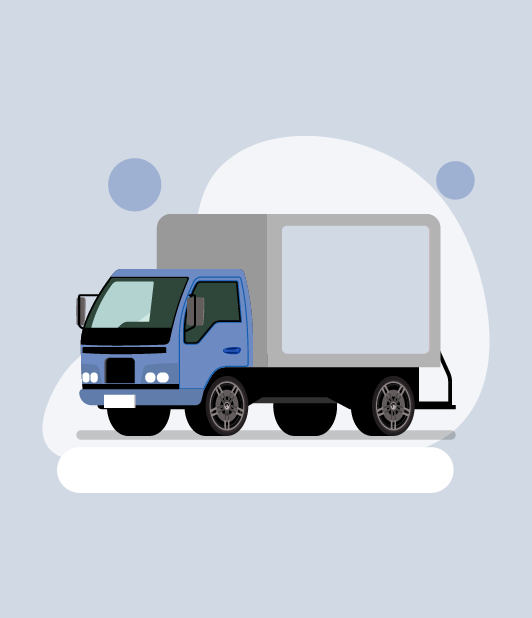 Illustration showing Kshema goods carrying vehicle liability related to insurance coverage